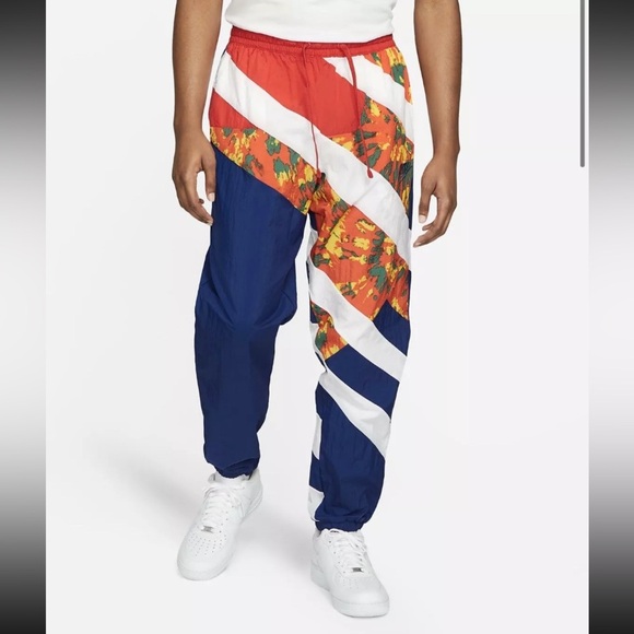 Nike Throwback Woven Basketball Track Pant Men's CK6625-492 4178 - Picture 2 of 16